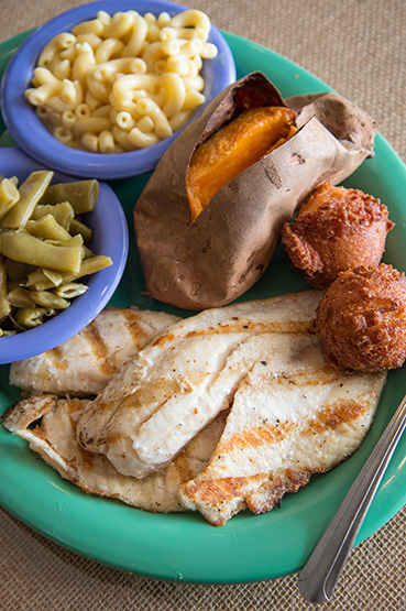 Grilled salmon