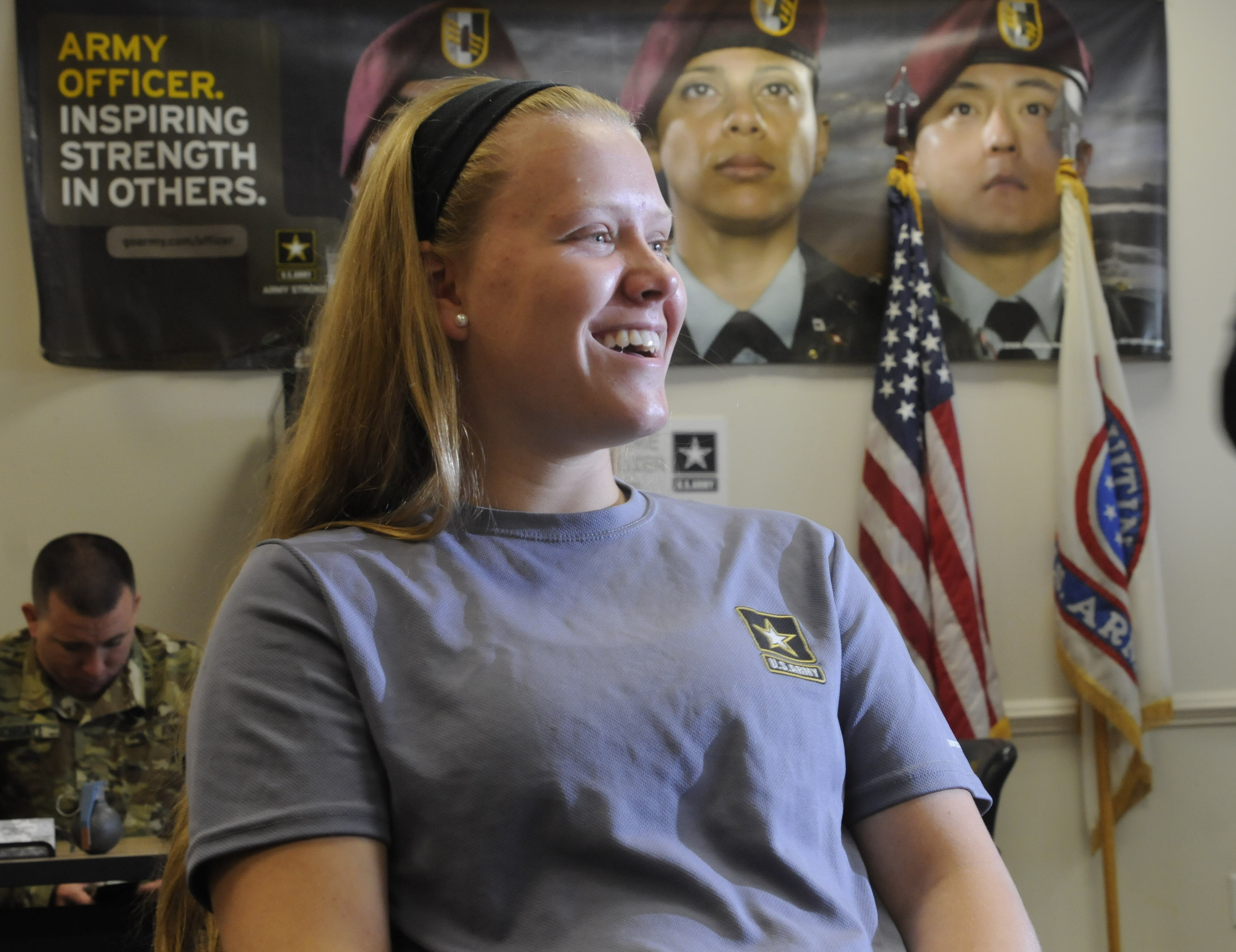 Alayna Becker, a Soddy-Daisy High School junior, is the first woman in Tennessee to enlist in the Army in a combat roll.
