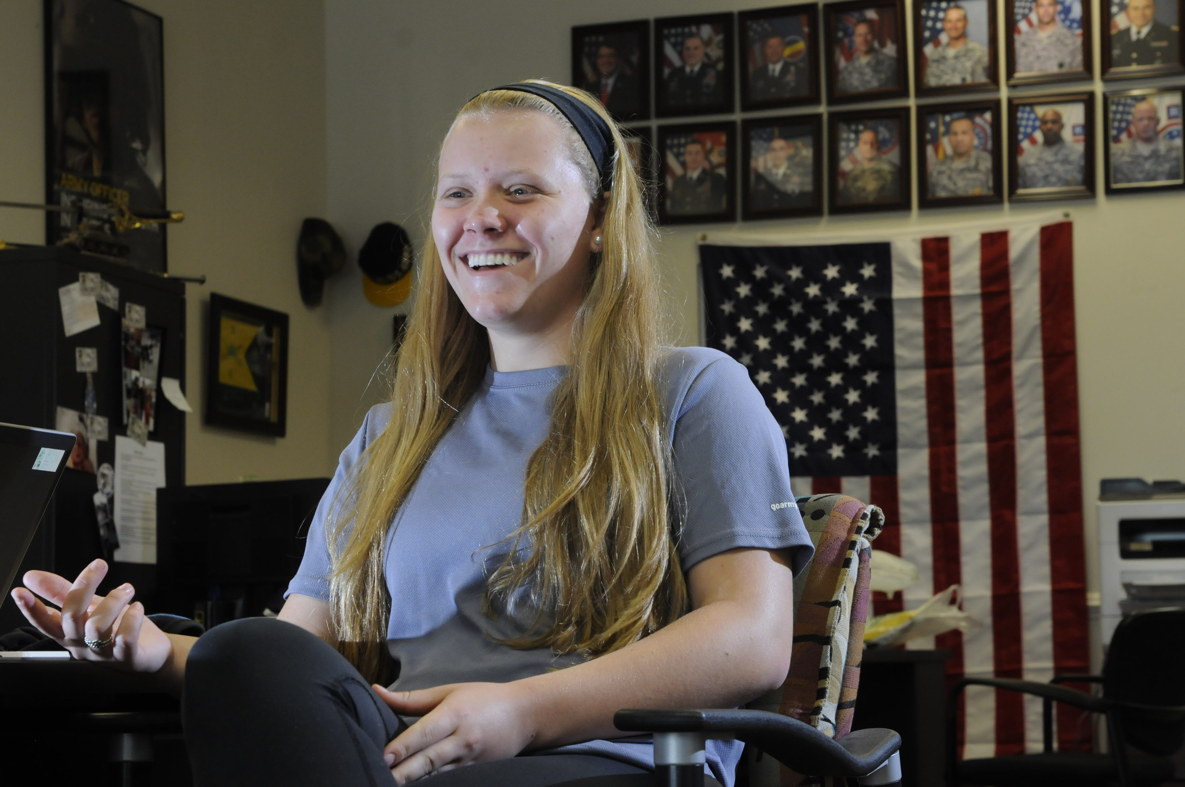 Alayna Becker, a Soddy-Daisy High School junior, is the first woman in Tennessee to enlist in the Army in a combat roll.