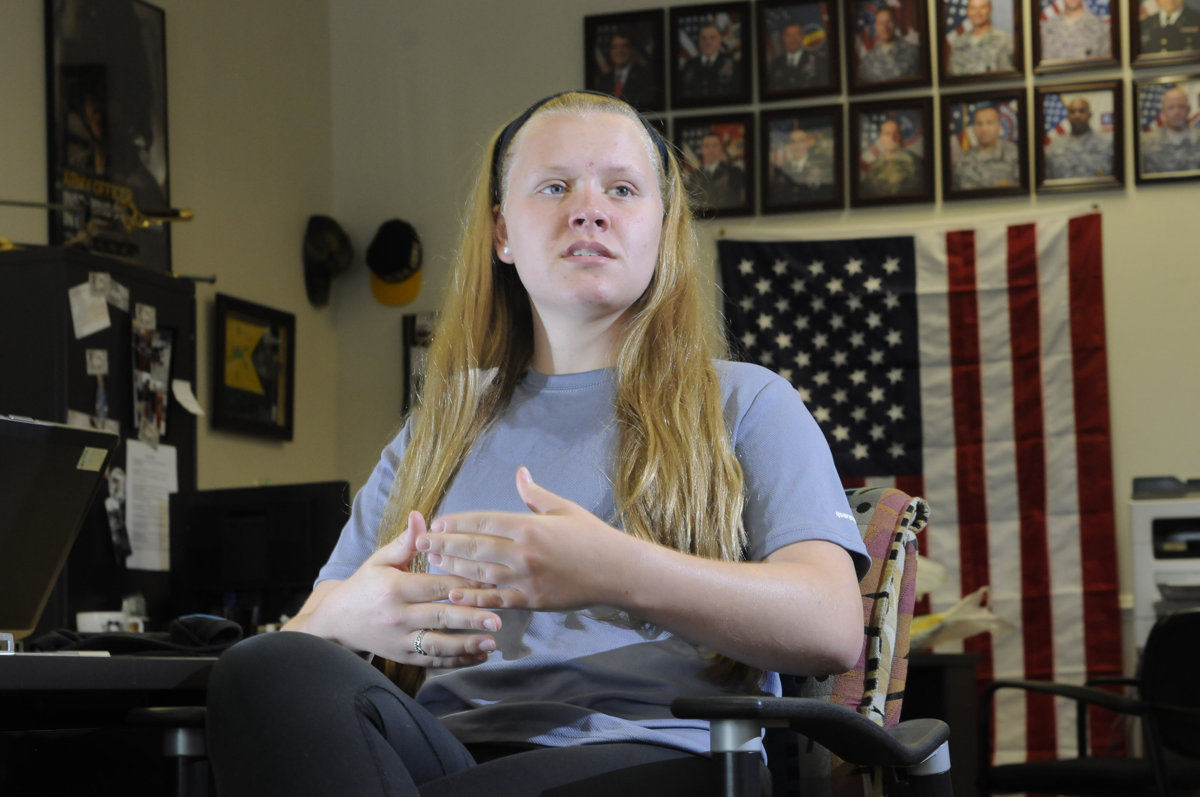 Alayna Becker, a Soddy-Daisy High School junior, is the first woman in Tennessee to enlist in the Army in a combat roll.