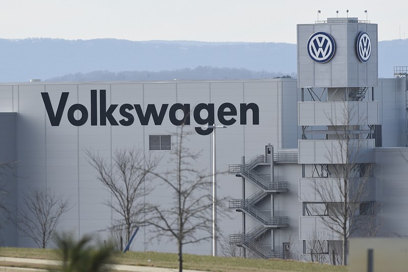 Volkswagen plant in Chattanooga produces Passat vehicles. Despite a decline in U.S. sales this year, VW's overall corporate sales are up this year and Volkswagen is expected to become the No. 1 car maker in America.