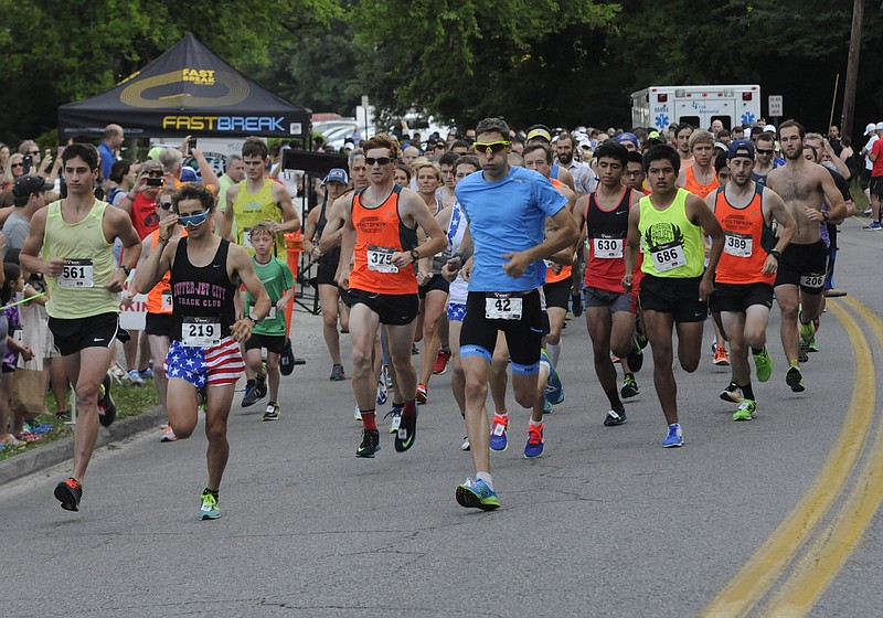 In this file photo, runners compete during the Chattanooga Chase. 