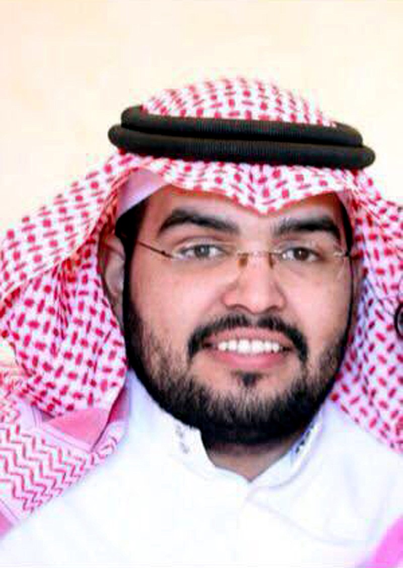 
              This July 2013 photo provided by Abdulaziz al-Shubaily, shows Abdulaziz al-Shubaily in the al-Qassim province of Saudi Arabia. Rights group Amnesty International said Monday, May 30, 2016 that a court in Saudi Arabia sentenced al-Shubaily, a member of an independent human rights organization, to eight years in prison in the latest guilty verdict to be issued against the group's members. Abdulaziz al-Shubaily was the only founding member of the Saudi Association for Civil and Political Rights, known by its Arabic acronym HASEM, not yet sentenced to a prison term. (Abdulaziz al-Shubaily via AP)
            