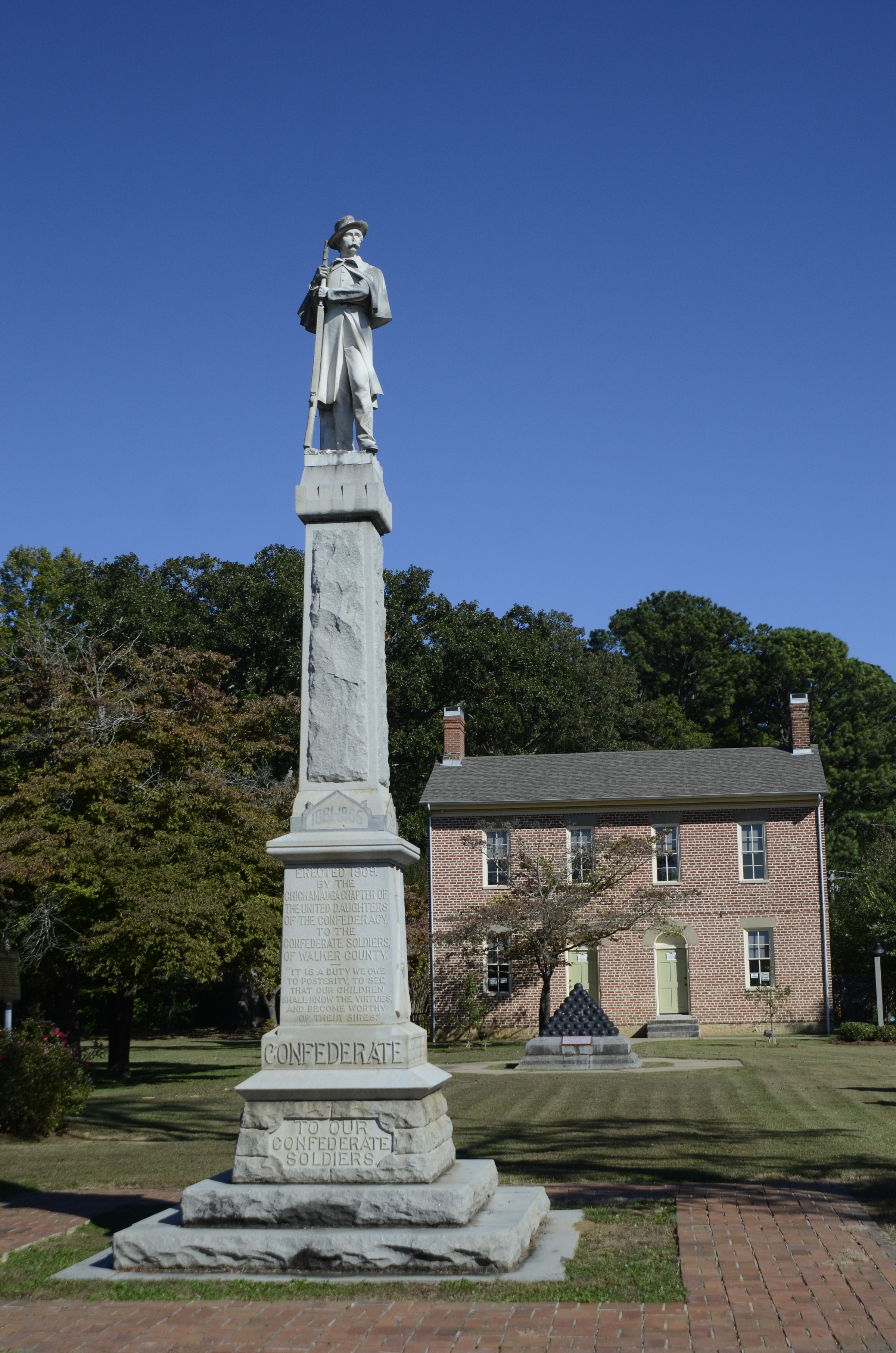 Oct 9, 2013--
A Confederate marker sits near the John B. Gordon house in Lafayette, Ga.