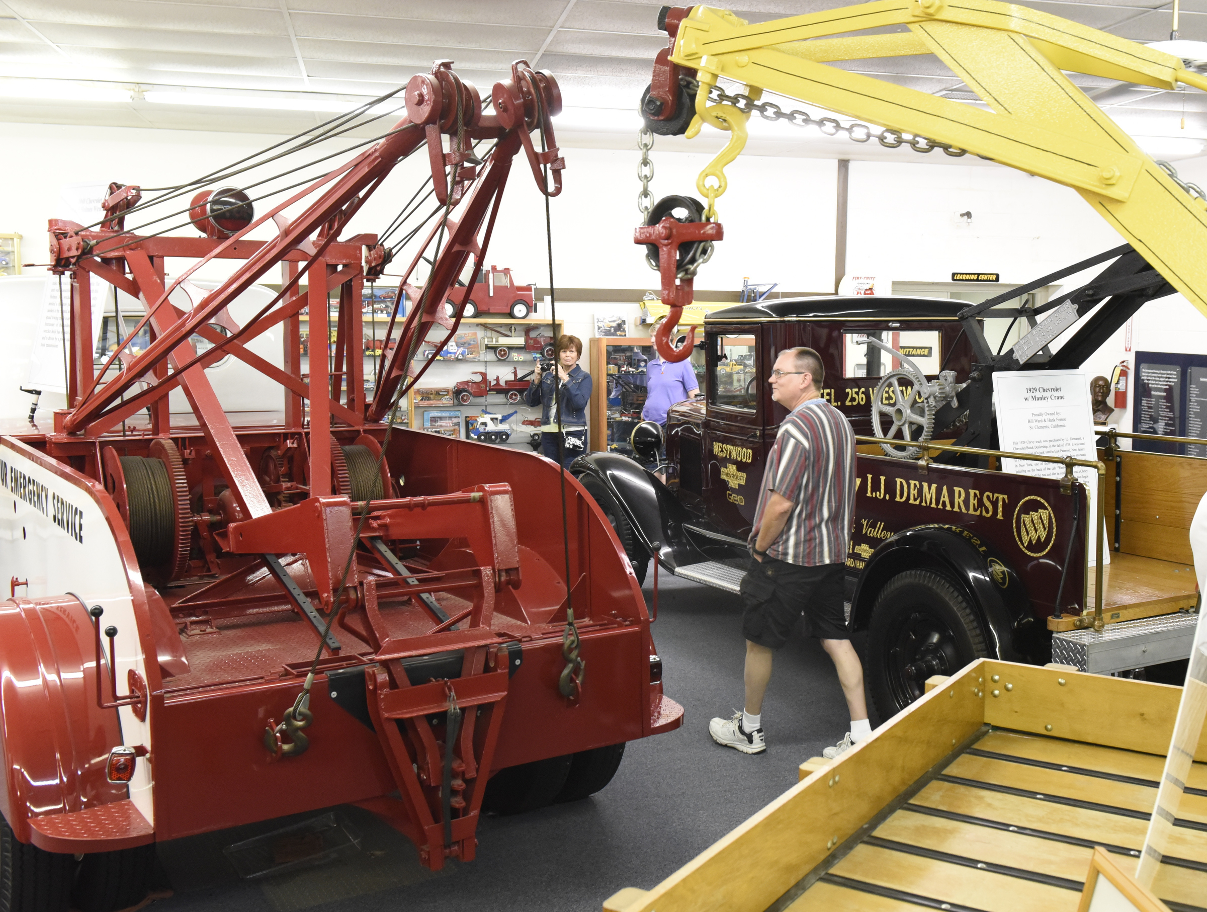 Donnie Grace from Mt. Washington, Ky, in town for this weekend's Railfest, checks out the exhibits at the International Towing and Recovery Museum and Hall of Fame on Thursday, Sept. 10, 2015, in Chattanooga, Tenn.