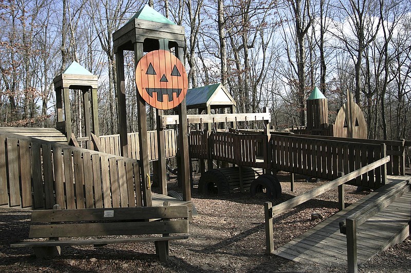 The Pumpkin Patch Playground is located at 1836 Taft Hwy, Signal Mountain. 