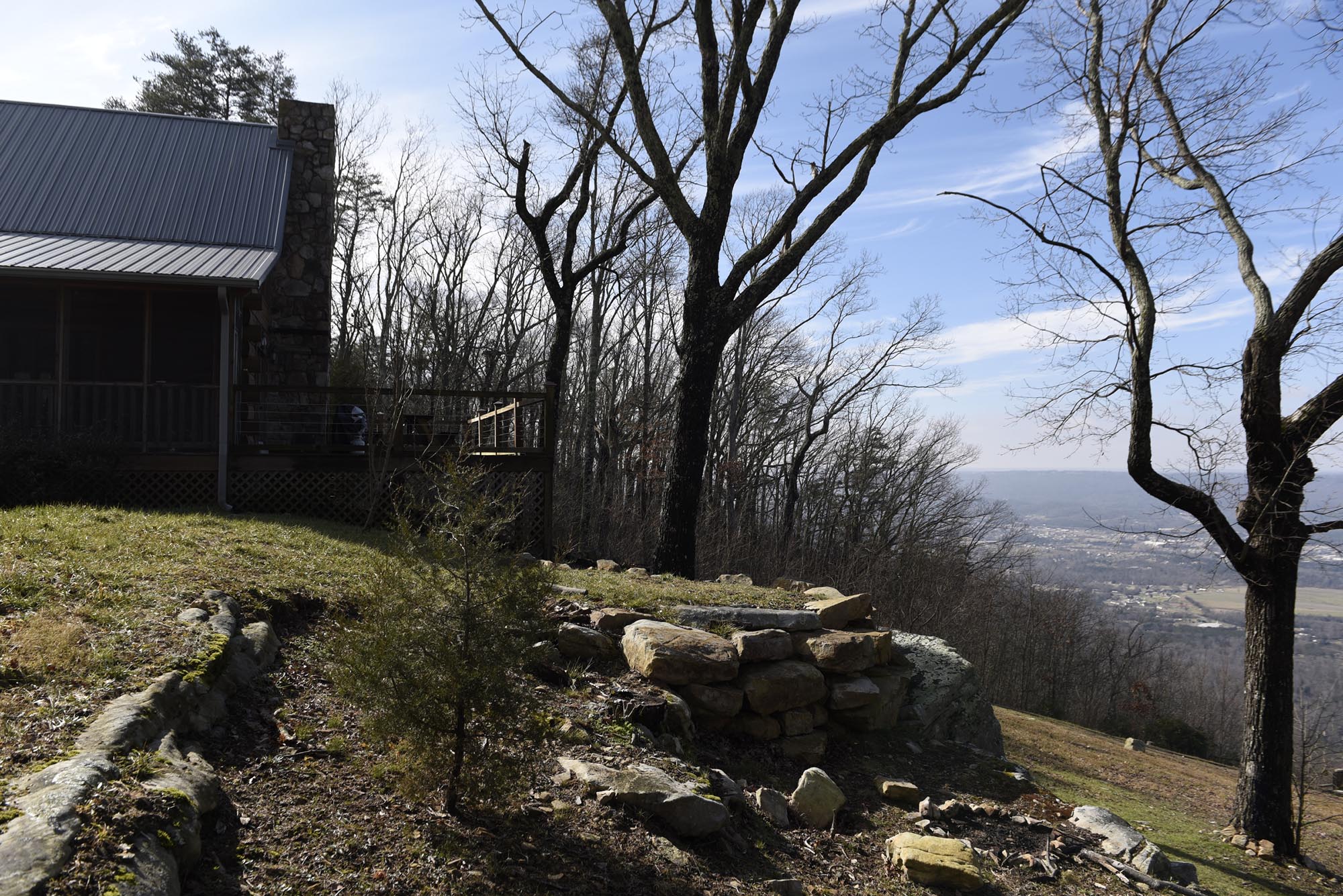 Photographed Tuesday, Jan. 27, 2016, atop Lookout Mountain above Trenton, Ga., this is the view from a cabin maintained by Christina Thoreson and her husband, Christian "Thor" Thoreson, founders of Cabins of Chattanooga, a company that manages vacation rental properties.