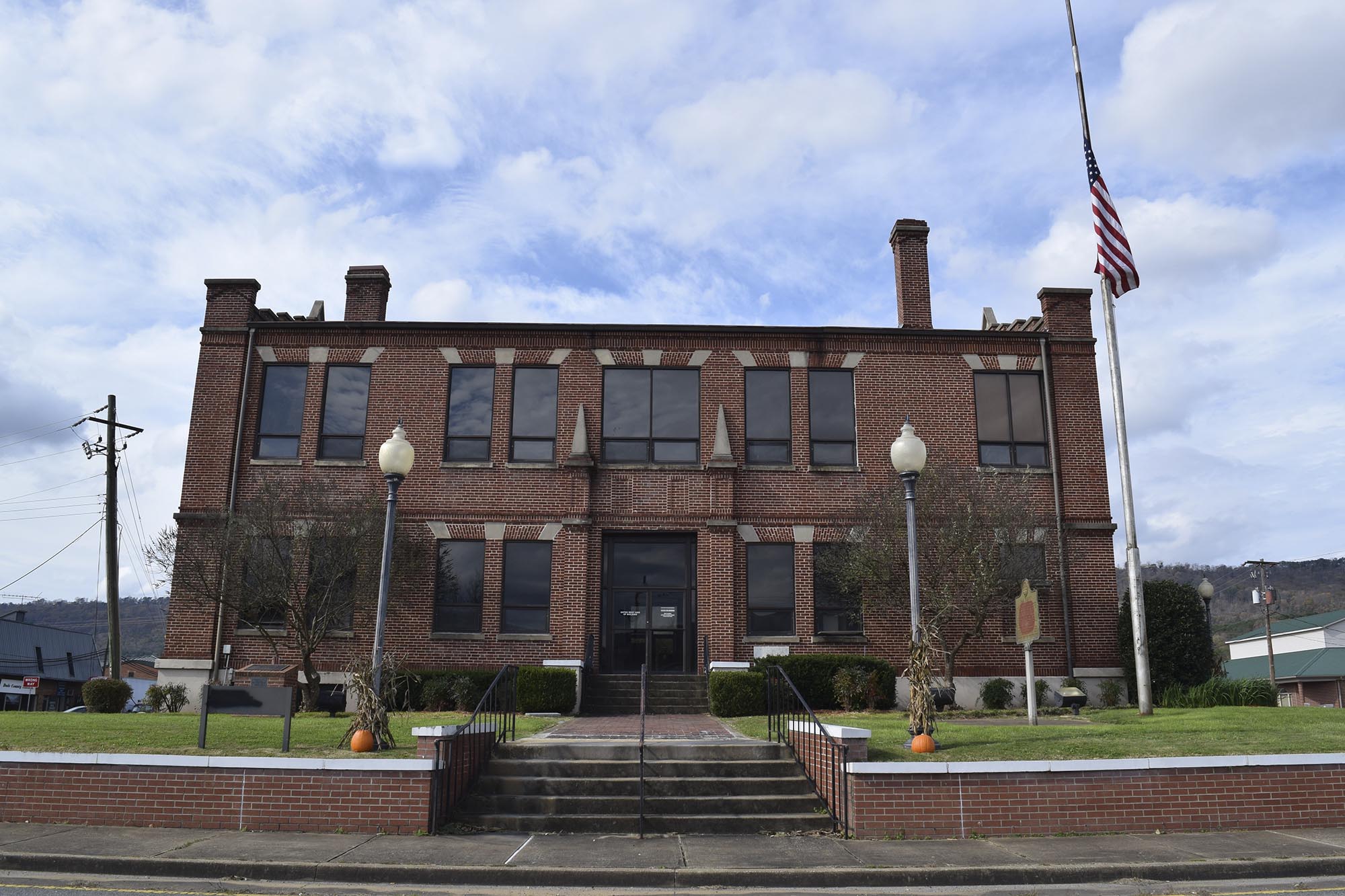 The Dade County Courthouse on the busy town square in downtown Trenton, Ga., is undergoing renovations to house new tenants as early as spring of next year. The building constructed in 1926 is the county's second courthouse.