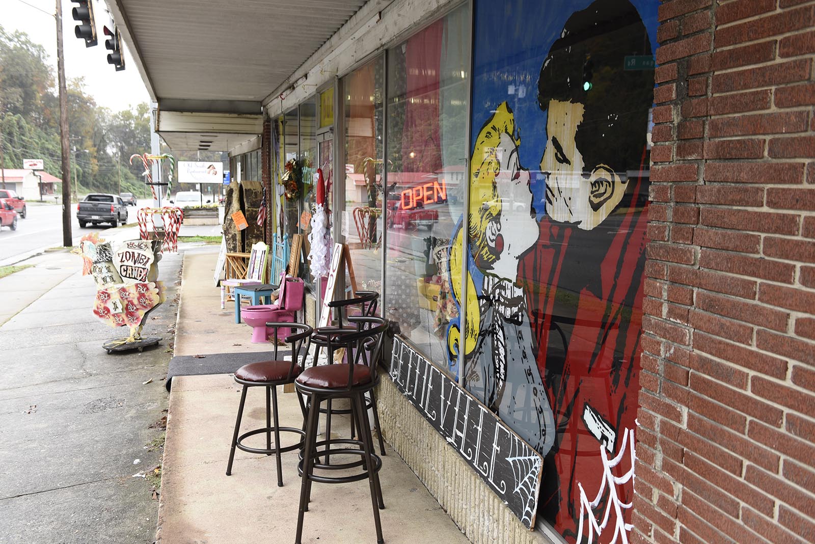 The Bettieville shop, seen on Monday, Nov. 9, 2015, in Rossville, Ga., features self-described "rockabilly couture."