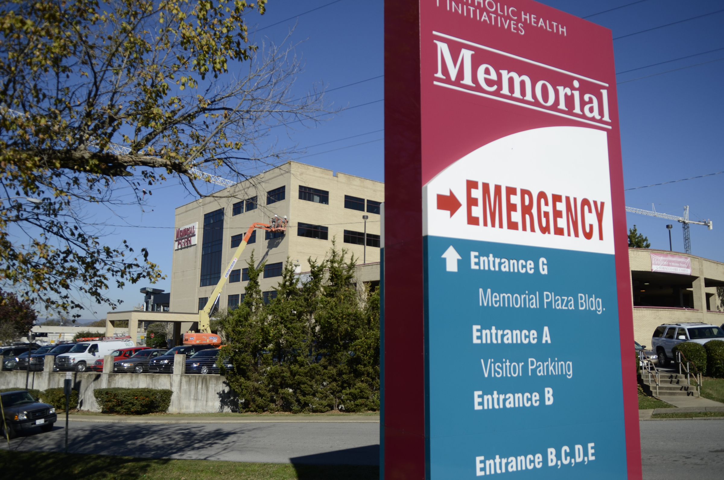 A number of construction projects are under way at Memorial Hospital.