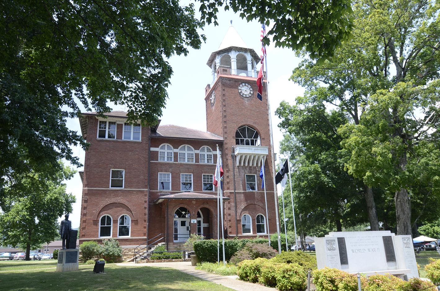 Jul 3, 2012-- The Rhea County Courthouse in downtown Dayton is famous for the 1925 Scopes Trial.