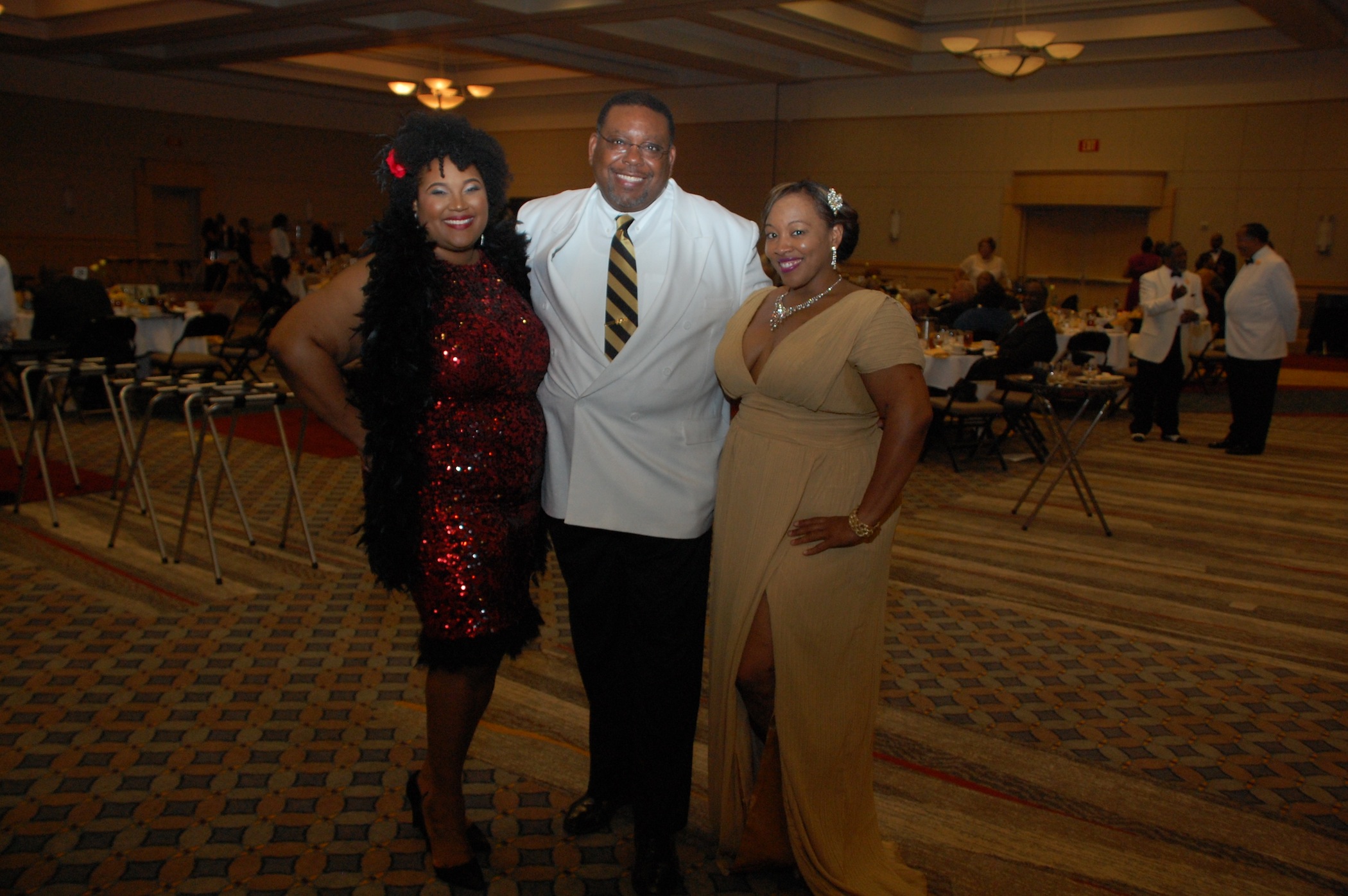 Tequila Hurt, Charles Moore and Marshalia Green, from left.