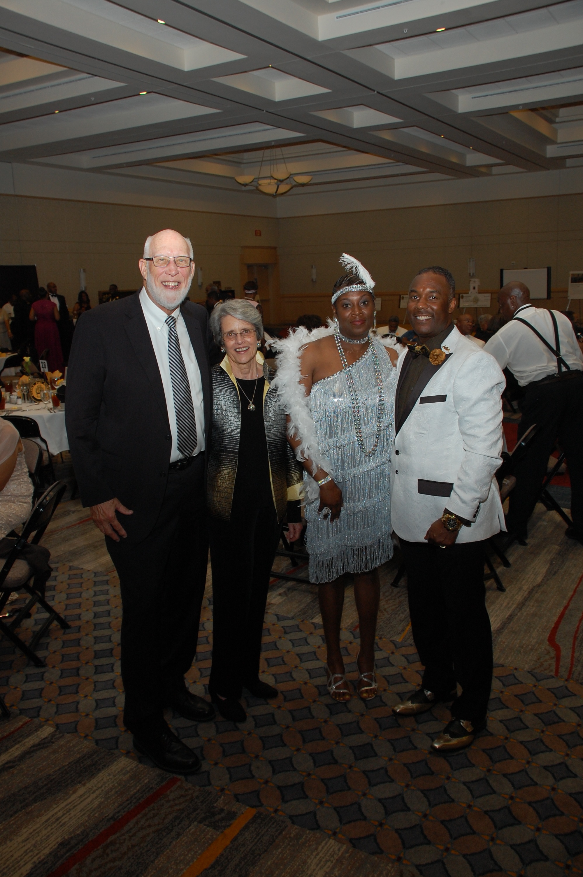 Franklin and Teresa McCallie, left, with Willie and Zabrina Spight.