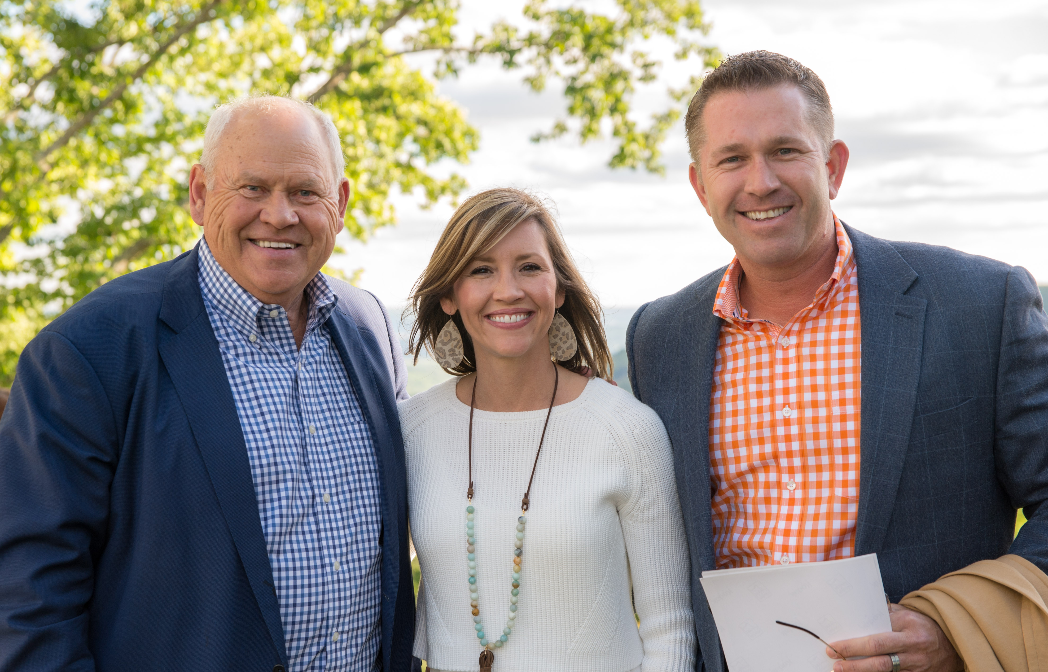Phillip Fulmer and Jennie & Matt Hullander
