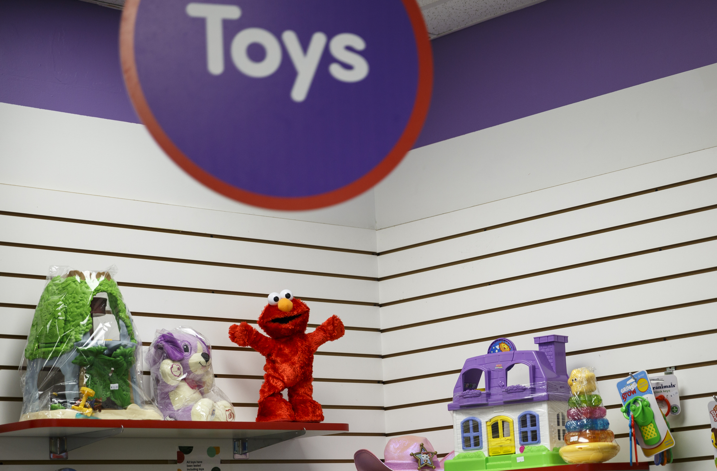 Toys for sale are displayed at Children's Orchard clothing store on Thursday, June 2, 2016, in Cleveland, Tenn. The store sells used children's clothes, toys, and accessories brought in by customers.