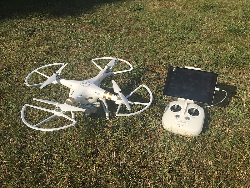 The city of LaFayette is using this drone to take aerial photos of city events.