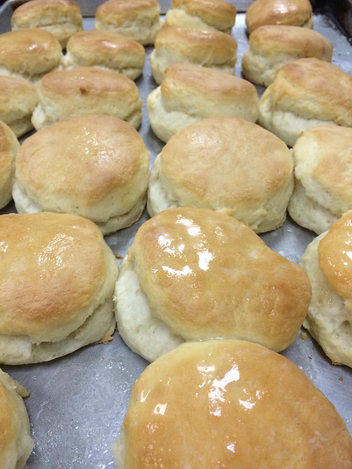 Farm to Fork serves fresh biscuits early in the morning.