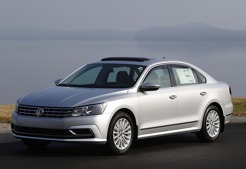 The 2016 Volkswagen Passat is shown during a test drive on Thursday, December 10, 2015.