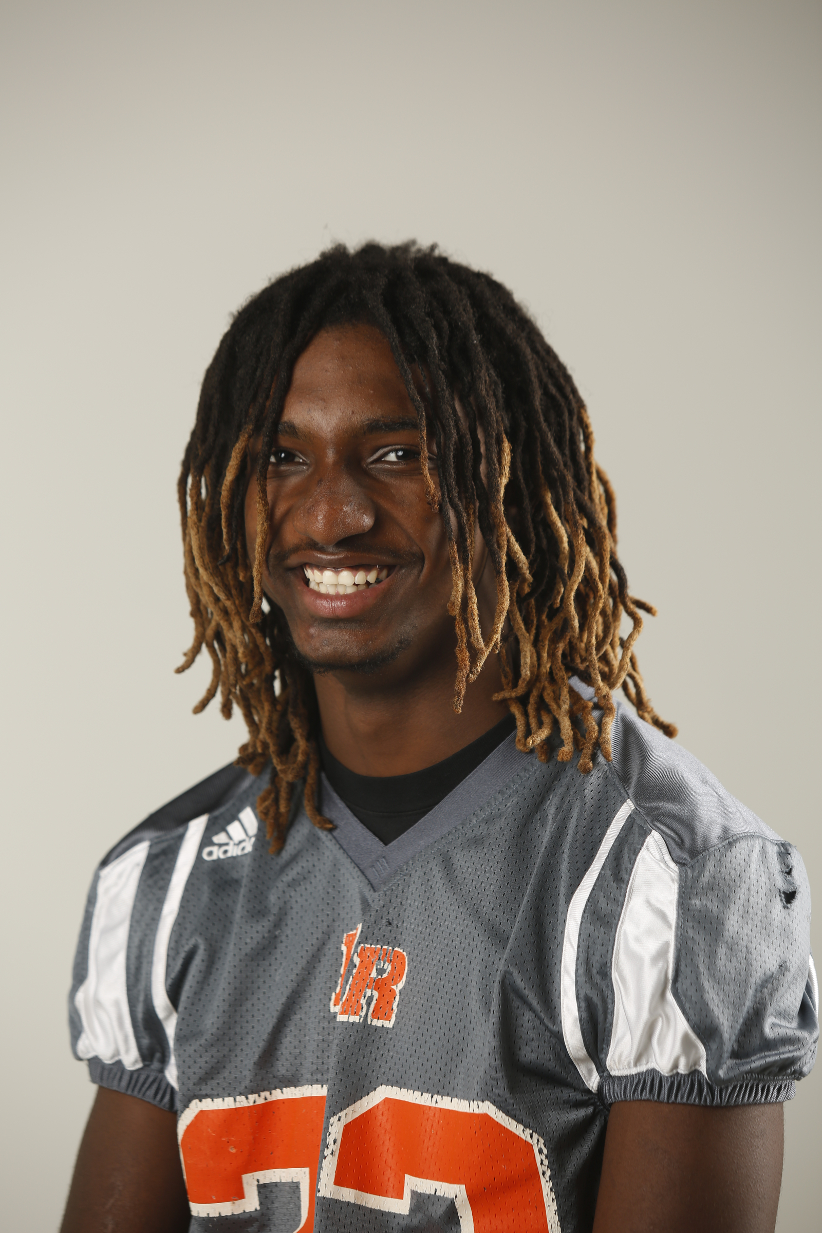 East Ridge football player Traneil Moore is photographed in the studio for the Best of Preps all-star team Thursday, Dec. 3, 2015, in Chattanooga, Tenn.
