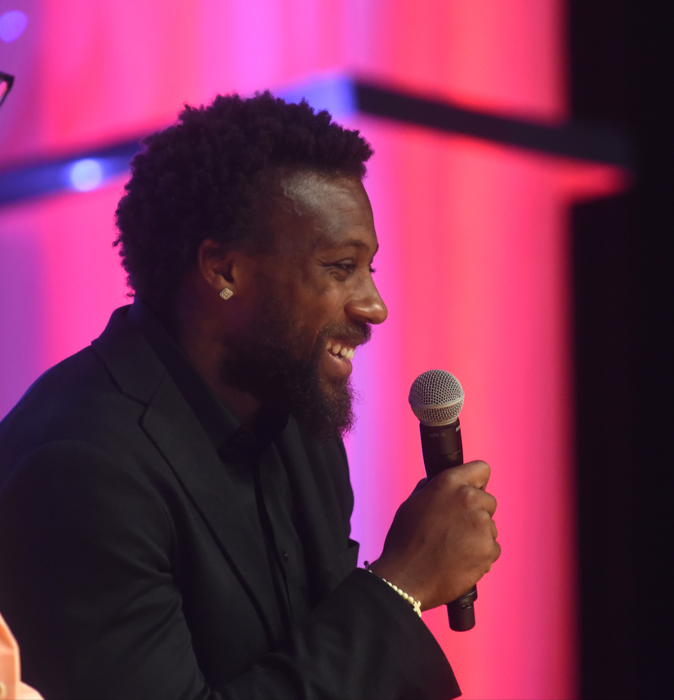 Eric Berry answers a question at the Best of Preps banquet Thursday, June 9, 2016 at the Chattanooga Convention Center.