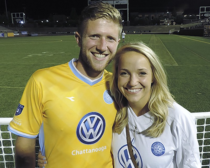 Chattanooga Football Club forward Luke Winter and wife Erica were married June 1, the same day CFC hosted a U.S. Open Cup third-round match. But Winter wasn't the only CFC player missing that day, with two teammates who were close friends helping celebrate the wedding.
