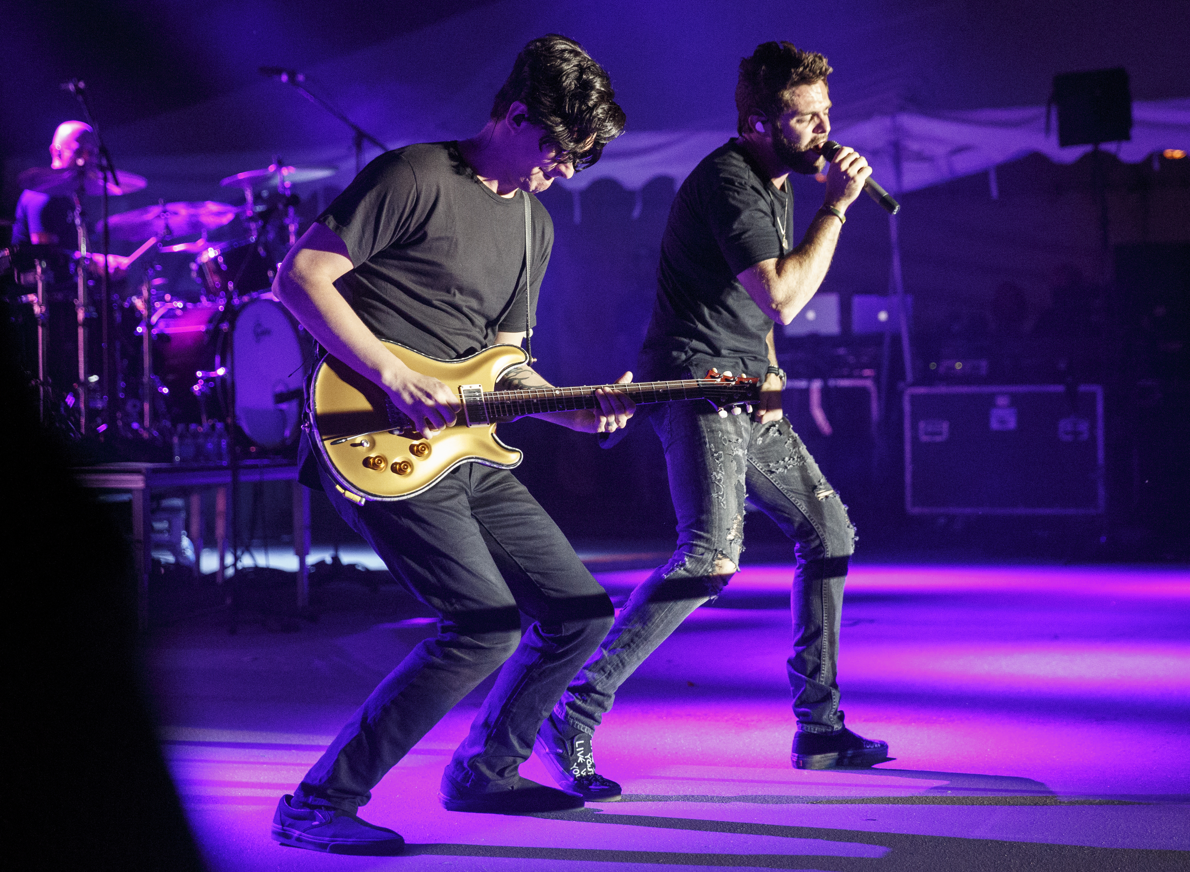 Headliner Thomas Rhett, right, performs on the 1st day of the Riverbend Festival at Ross's Landing on Friday, June 10, 2016, in Chattanooga, Tenn. The festival is celebrating its 35th year.