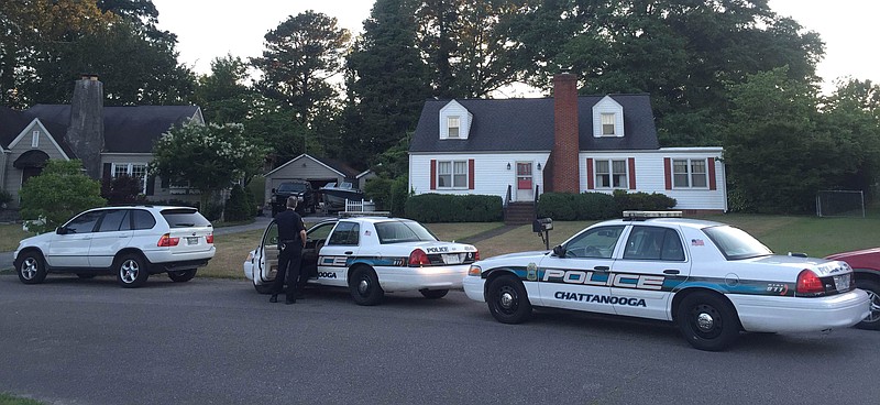 Police respond to a shooting on Tuxedo Circle in Chattanooga