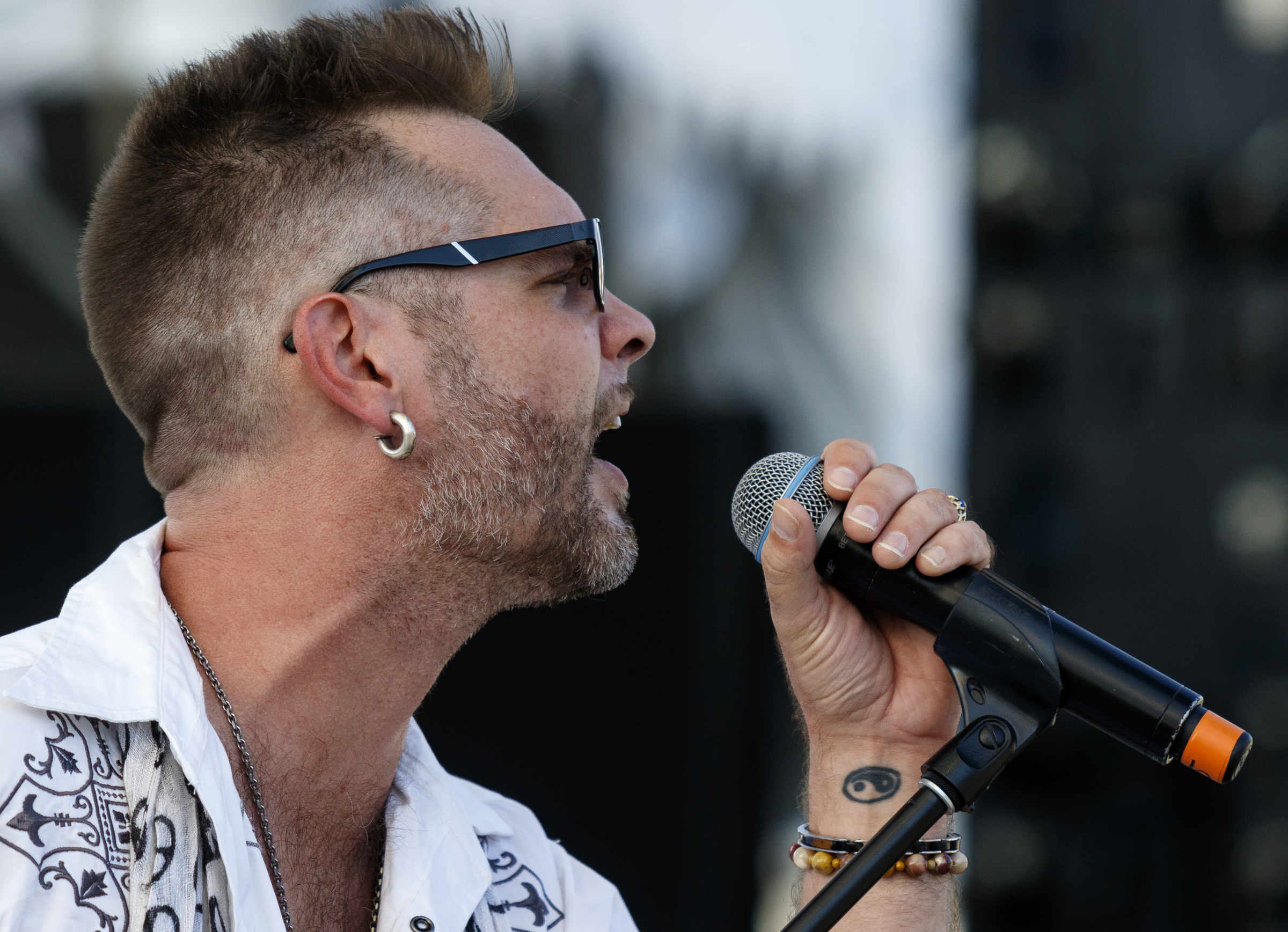 Bo Bice performs with Blood, Sweat and Tears on the 2nd day of the Riverbend Festival at Ross's Landing on Saturday, June 11, 2016, in Chattanooga, Tenn. Rock band Heart headlined Saturday night.