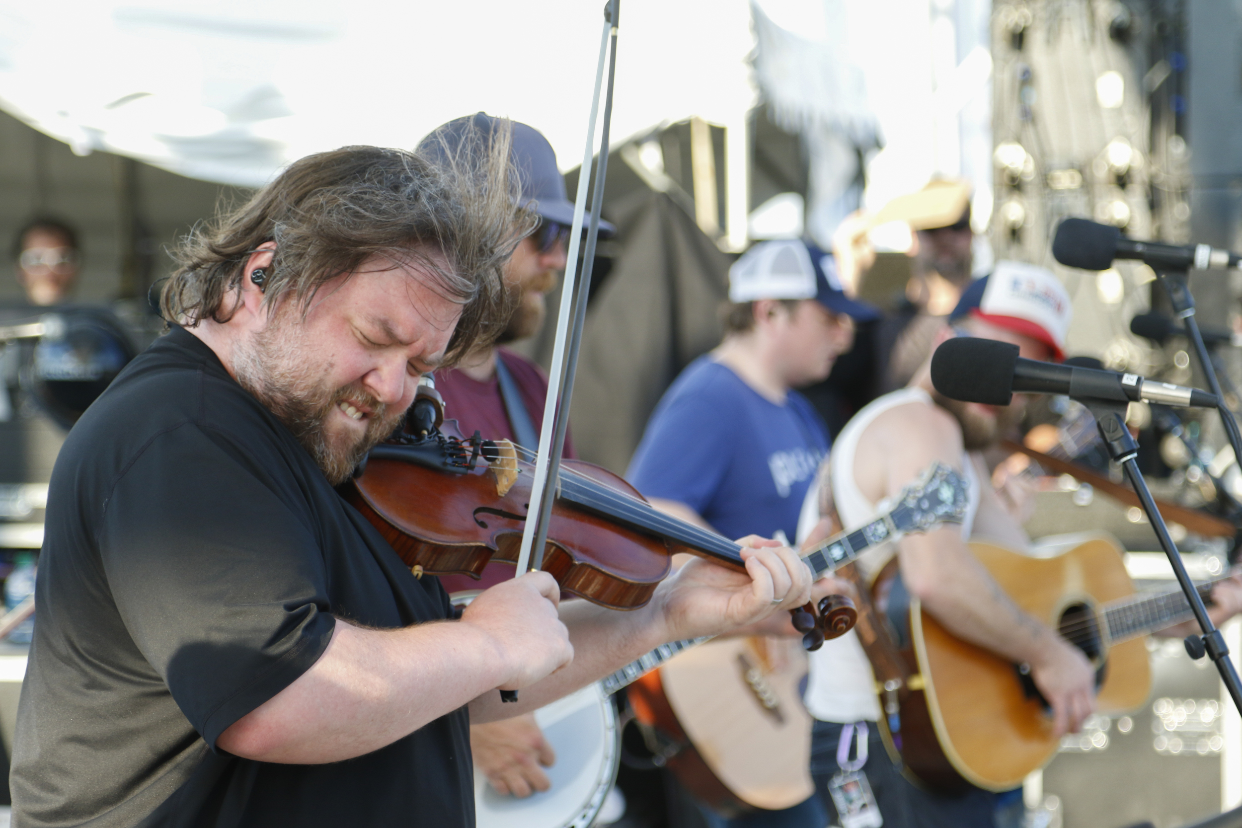 Staff Photo by Dan Henry / The Chattanooga Times Free Press- 6/12/16. Trampled By Turtles plays the Coke Stage during the 2016 Riverbend Music Festival in downtown Chattanooga on Sunday, June 12, 2016. This is the 35th year of the festival.