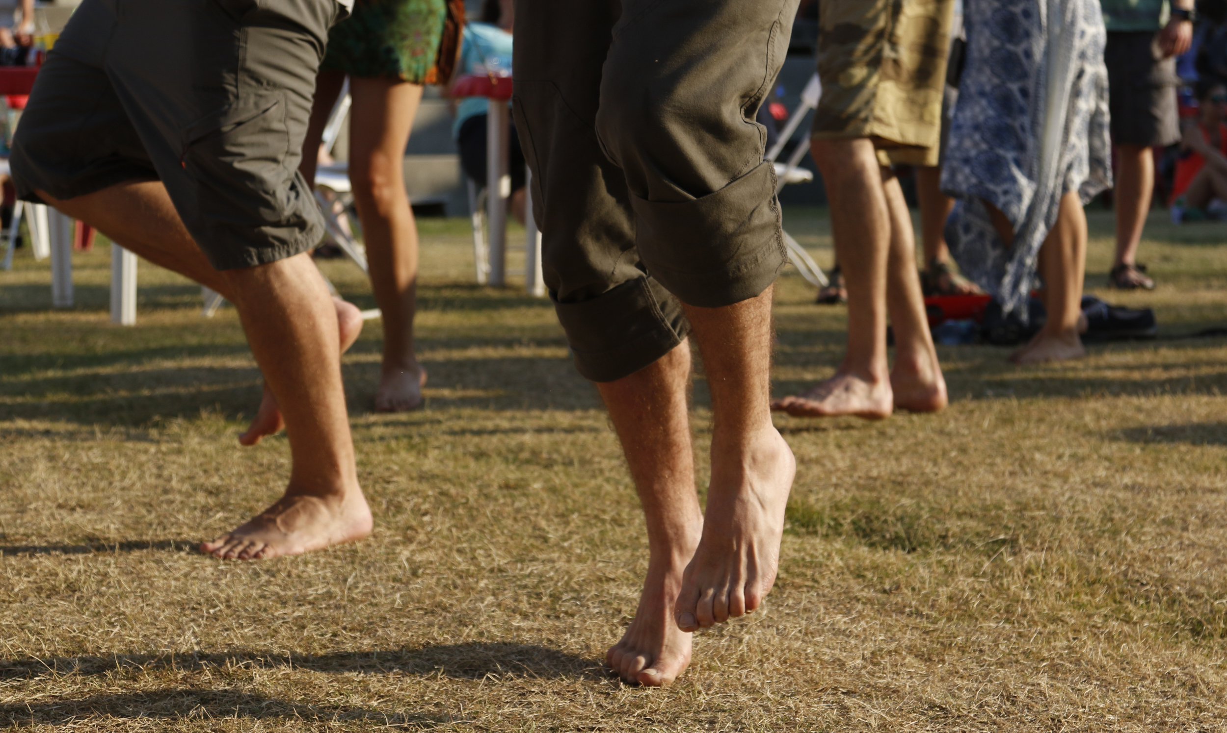 Staff Photo by Dan Henry / The Chattanooga Times Free Press- 6/12/16. Festival goers dance barefoot to the music of Trampled By Turtles as they play the Coke Stage during the 2016 Riverbend Music Festival in downtown Chattanooga on Sunday, June 12, 2016. This is the 35th year of the festival.