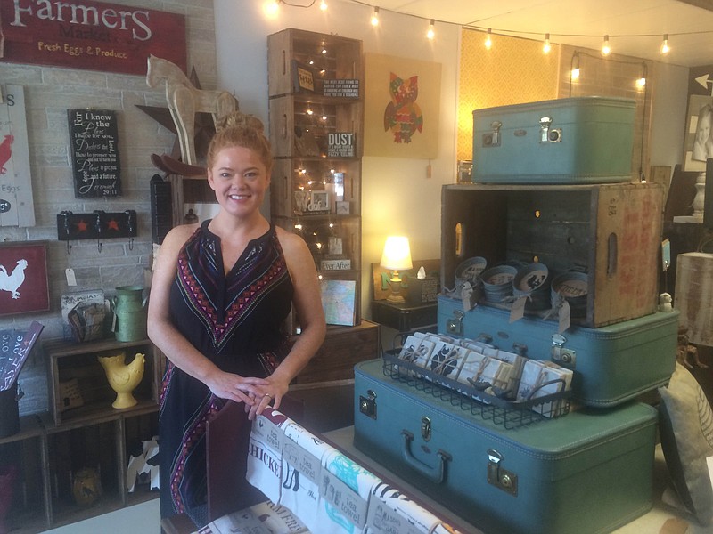 Signal resident Niki Sanko stands in the Freckled Peddler, her new business which combines a salon and a boutique.