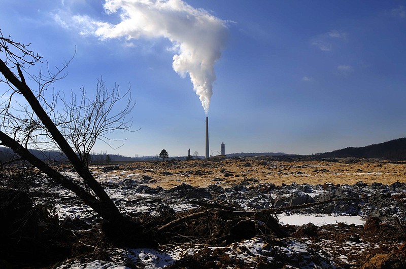 The site of the TVA coal ash spill is pictured on Jan. 21, 2009 near Kingston.