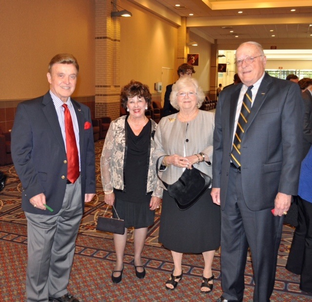 Retired Rear Adm. Vance Fry and Charlynne Fry, left, with retired Vice Adm. Ron Eytchison and Pat Eytchison.