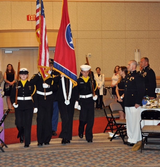 Color Guard from the Signal Mountain Sea Cadets.