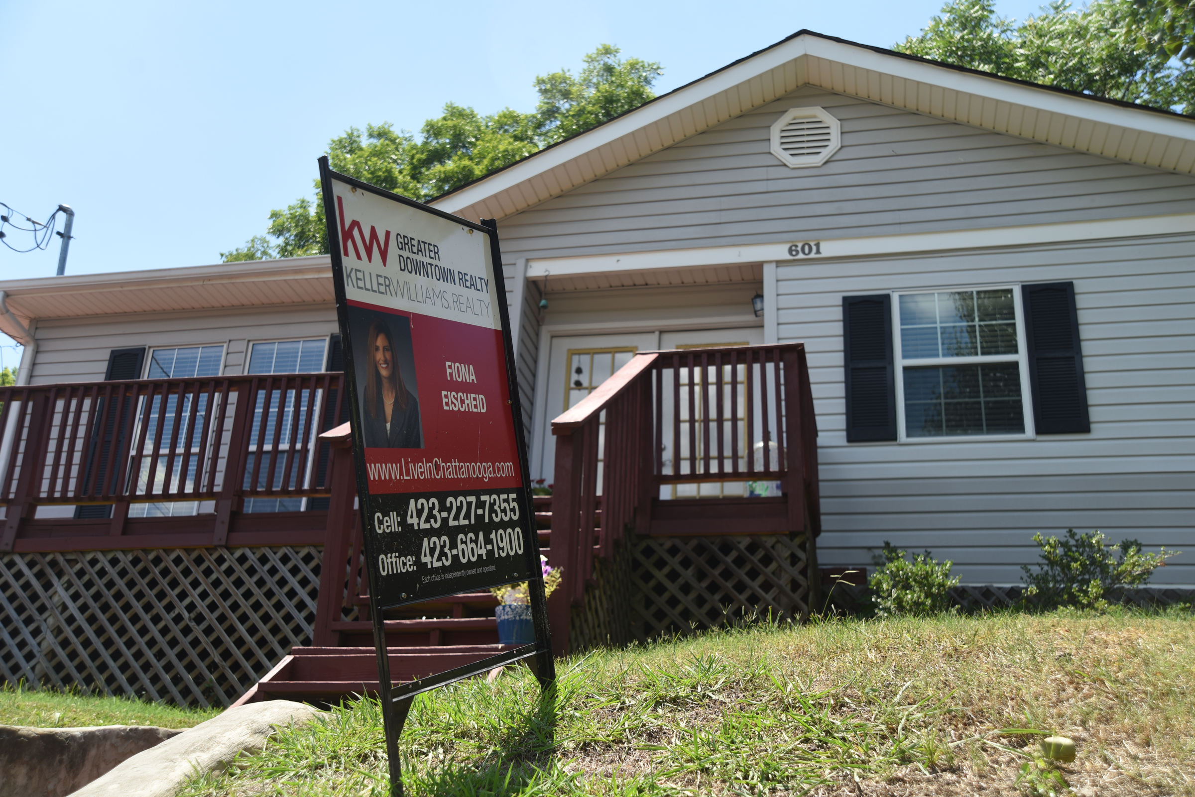A house is for sale on 601 Lytle Street Monday, June 20, 2016.