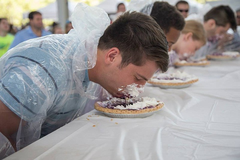 At Chattanooga Market on Sunday, June 26, two blueberry pie-eating contests are open to the public at noon and 1 p.m. Then four local judges will give the confections some face time at 2 p.m. The final contest of the day will be among market vendors.