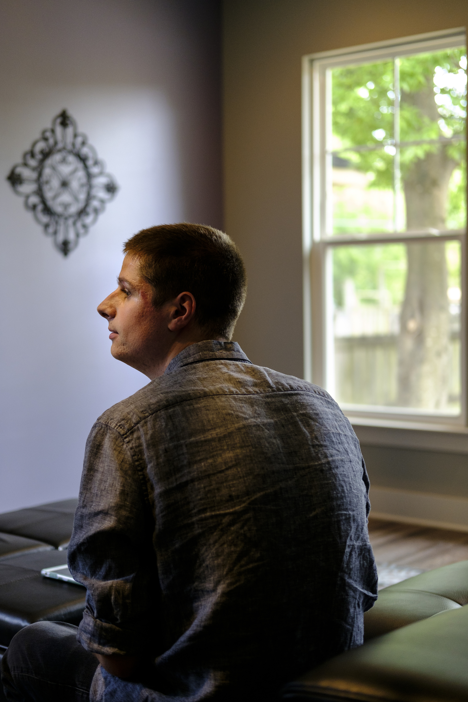 Cody Rhea talks about his experience living in a group home while inside Bailey Home, a new residence facility for people with mental disabilities, on Tuesday, June 21, 2016, in Chattanooga, Tenn.