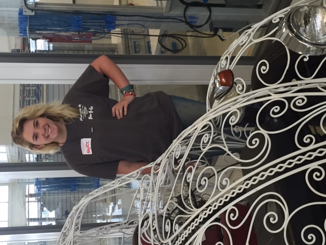 Kaylee Hensley from Ooltewah High School is interested in the welding program and plans to attend the Mechatronics Akademie this fall