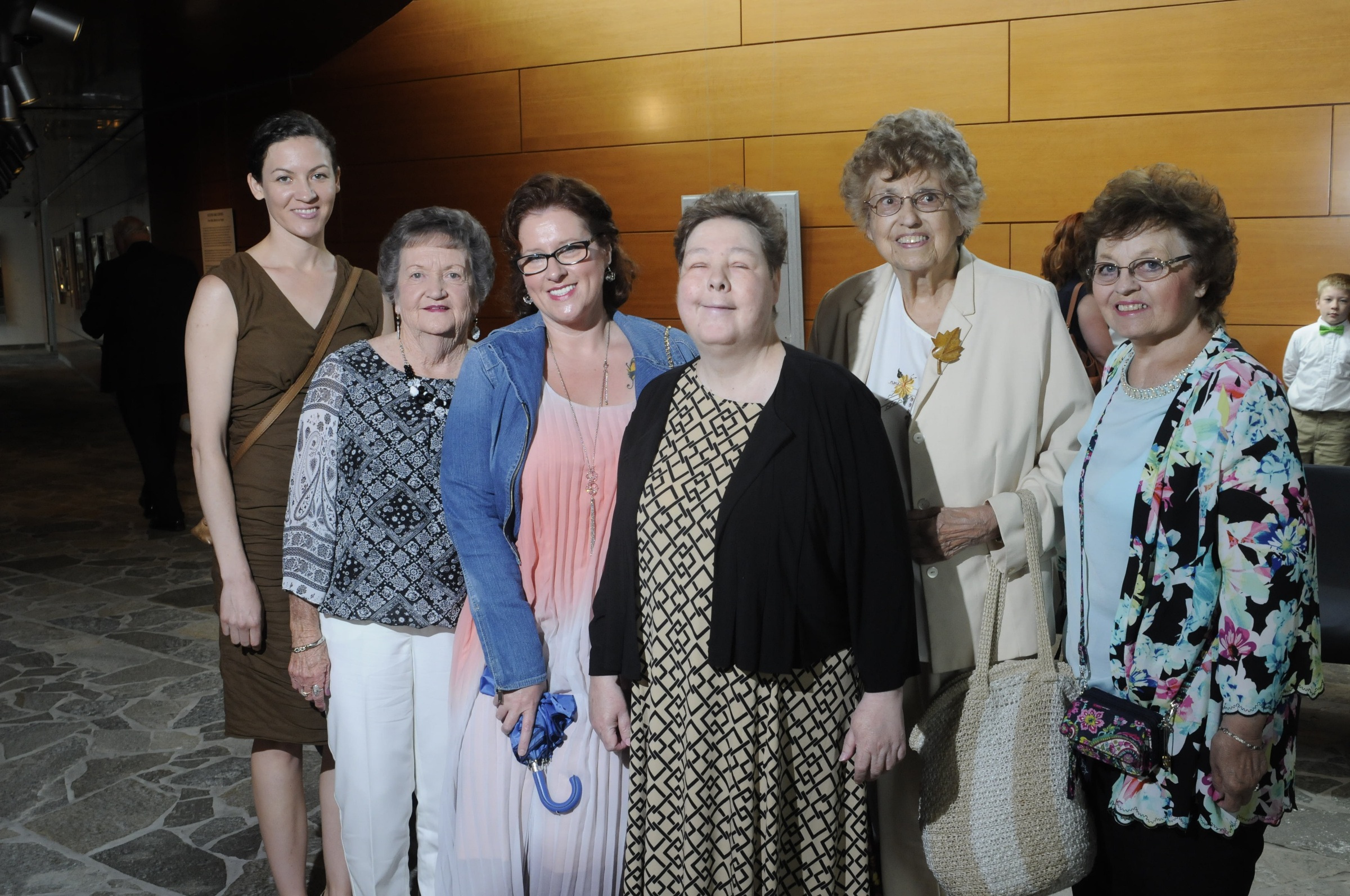 Nissa Berba, Geneva Davis, Faith Levy, Chandra Nichols, Rita Vital and Mary Cameron, from left.
