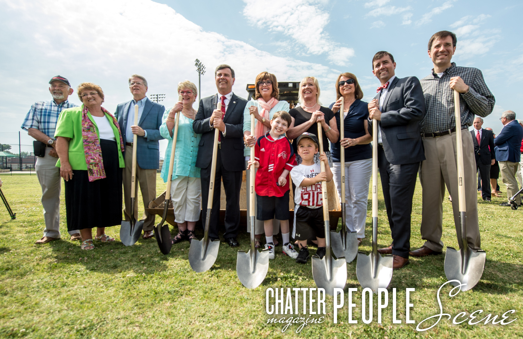Official groundbreaking for the new field.