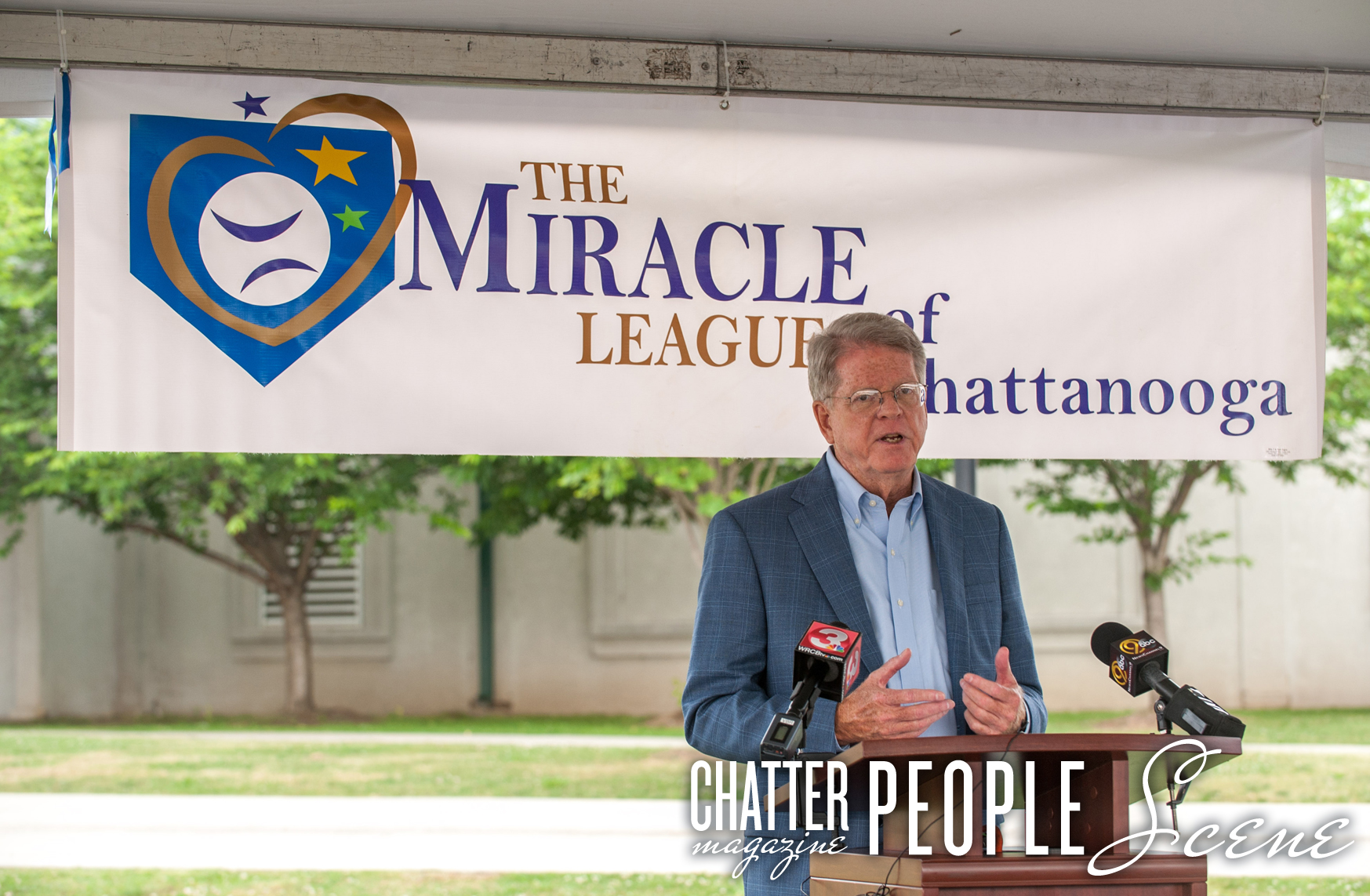 Mike McGauley addresses the crowd.