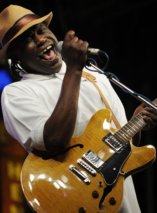 Joe Louis Walker performs at the W.C. Handy Blues Festival. (Photo by Darrin Phegley)