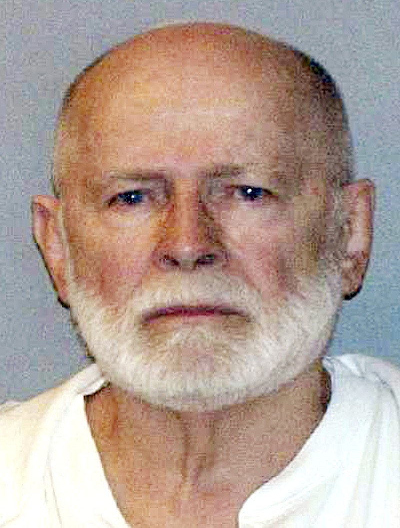 
              FILE - This file June 23, 2011, booking photo provided by the U.S. Marshals Service shows James "Whitey" Bulger. He was convicted in Boston federal court in August 2013 of multiple murders and other crimes. The U.S. Marshals Service will auction items belonging to Bulger and his girlfriend Catherine Greig on Saturday, June 25, 2016. The proceeds will be divided among the families of Bulger's victims. (AP Photo/U.S. Marshals Service, File)
            