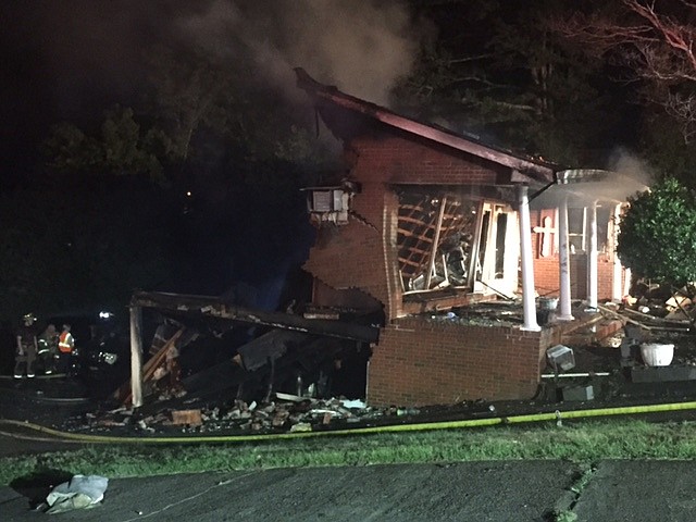 A house in Red Bank burned down early this morning, June 24.