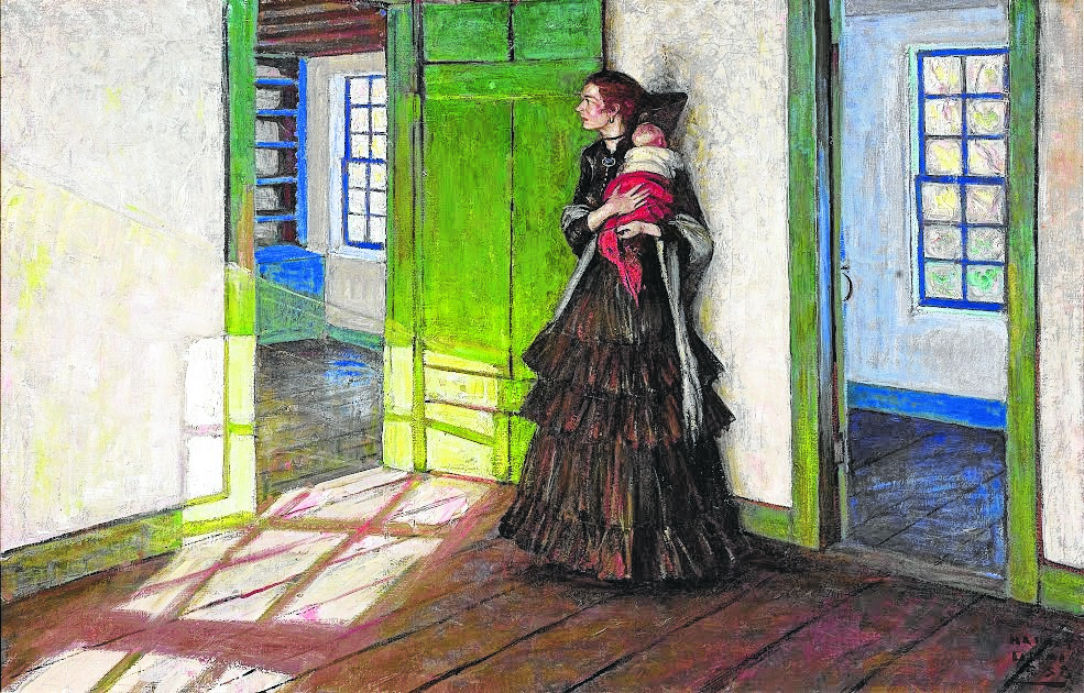 "Empty Rooms" by Harvey Dunn (1884-1952), 1938. Story illustration for "Leave the Past Behind" by Frederick Merrill Tibbott, The Saturday Evening Post, May 21, 1938. Oil on canvas. South Dakota Art Museum Collection., Gift of Marion J. Kaye in memory of her mother, Helen M. Kerns.