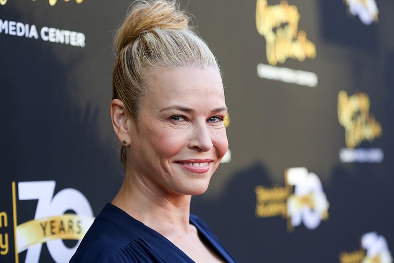 
              FILE - In this June 2, 2016 file photo, Chelsea Handler arrives at the Television Academy's 70th Anniversary at The Television Academy in Los Angeles.   Handler says in an essay for Playboy that she had two abortions as a teenager and never regretted the decision. The comedian and talk show host writes in an article published June 24 that she’s frustrated by political rhetoric that threatens to limit the rights guaranteed under Roe v. Wade.(Photo by Rich Fury/Invision/AP,file)
            