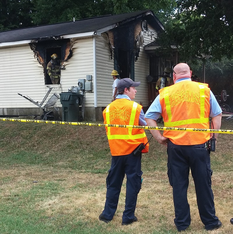 Chattanooga firefighters put out a house fire at a home in the 2200 block of Rawlings Street around 12:30 p.m. Wednesday. A man who lived in the home said no one was hurt during the blaze.