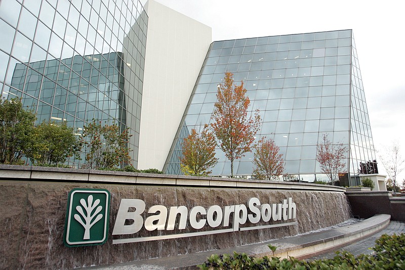 
              This photo taken Oct. 31, 2006, shows the exterior of the BancorpSouth headquarters in Tupelo, Miss. The Department of Justice and the Consumer Financial Protection Bureau fined Mississippi-based BancorpSouth $10.6 million, Wednesday, June 29, 2016, alleging the bank deliberately discriminated against minorities in its lending practices. (Thomas Wells/The Northeast Mississippi Daily Journal, via AP)
            