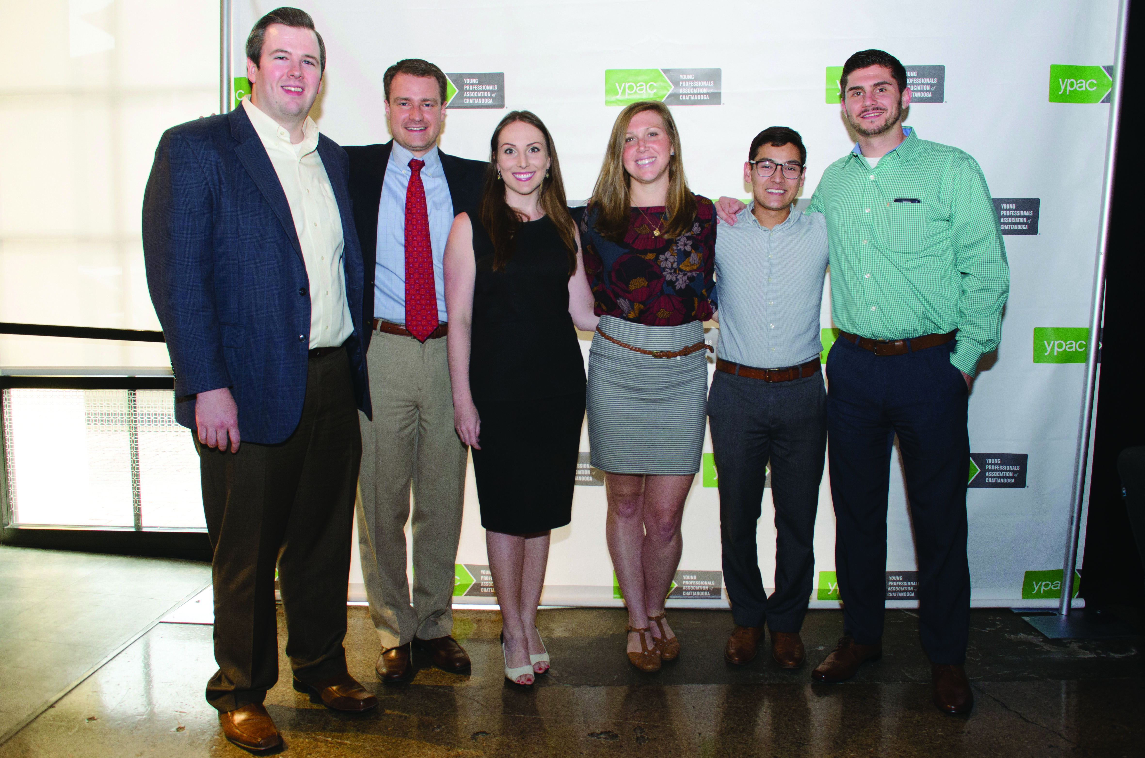 Josh Lee, & Josh Jolley, & Audrey Mosley, & Jaimie Ann Phillips, & Joda Thongnopnua, & Joe Kane at the YPAC event.
