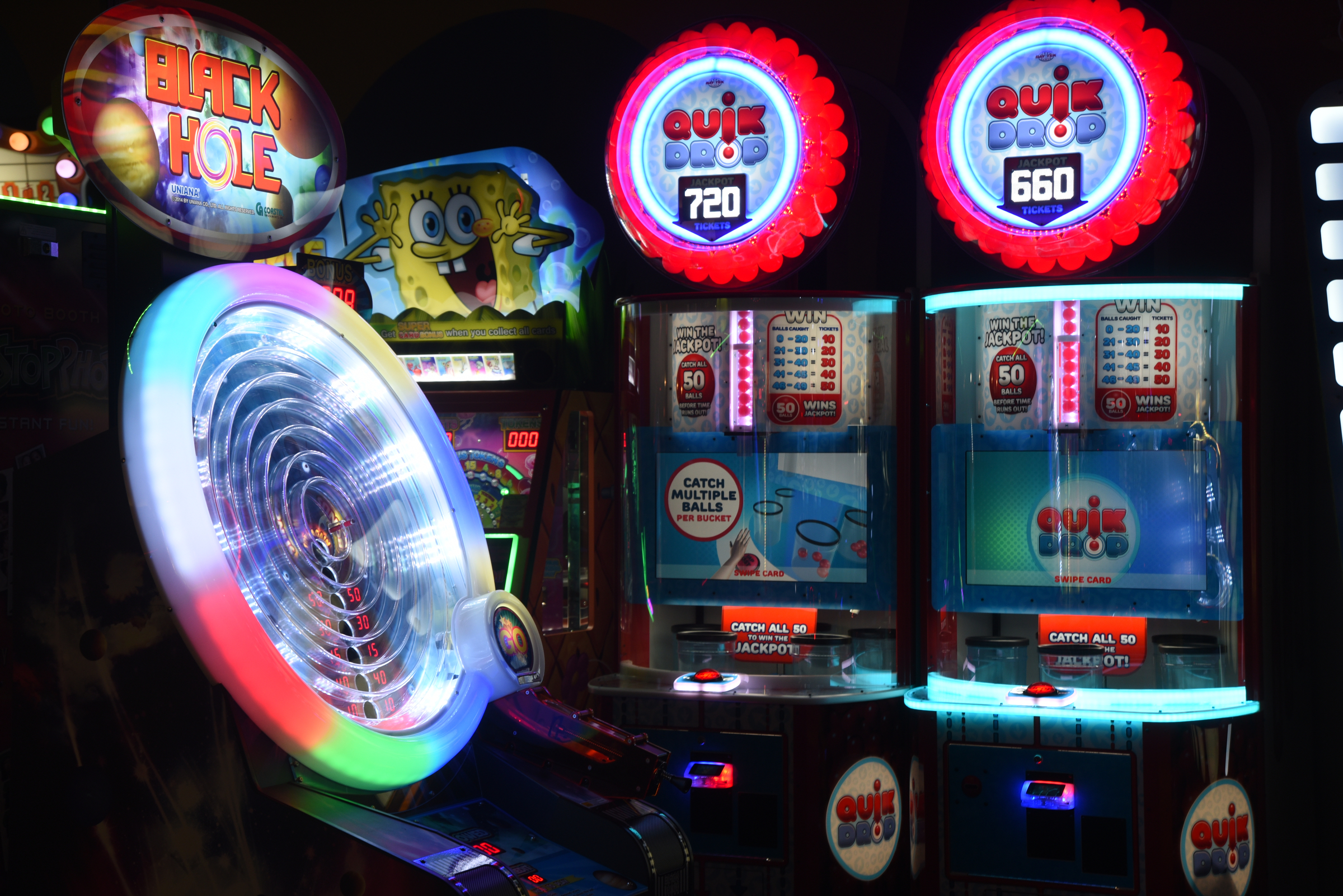 Video games fill a room Tuesday, June 28, 2016 at Pin Strikes Bowling.